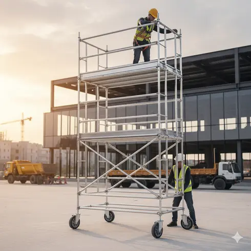 Alüminyum Mobil İskele Sistemi | Hafif, Güvenli ve Dayanıklı Çözüm